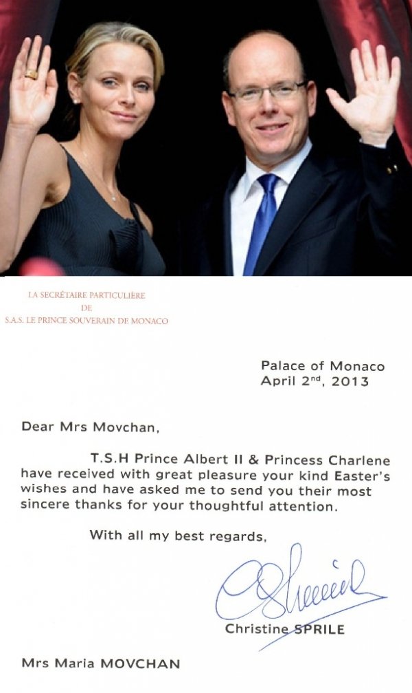 Маленька волинянка отримала привітання з Великоднем із Монако. ФОТО